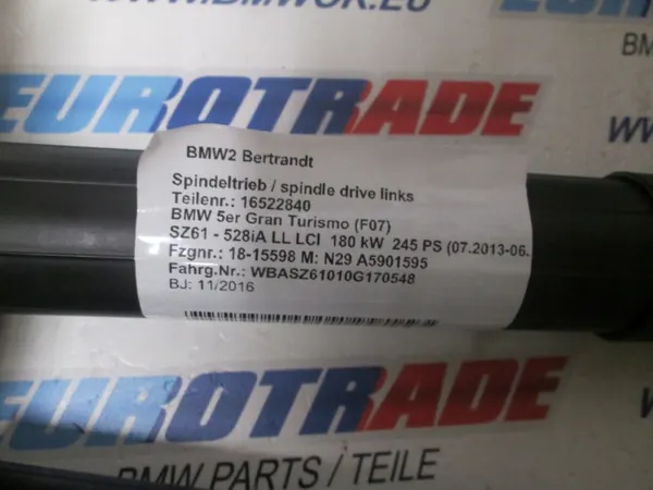 BMW 7200543 OE Amortecedor de porta-malas para F07 image 8
