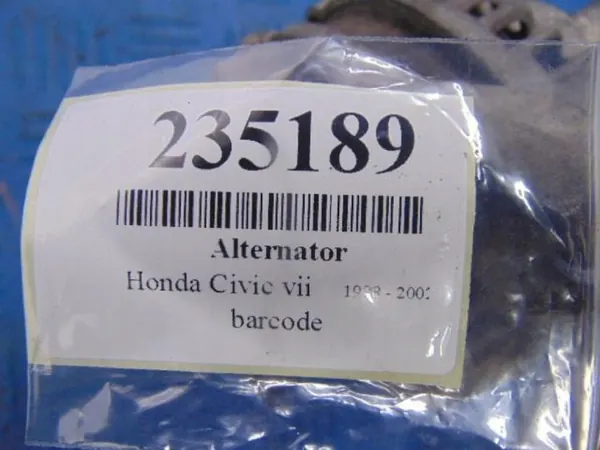 HONDA CIVIC VII 1.4 16V Vaihtovirtageneraattori AHGA50 image 8