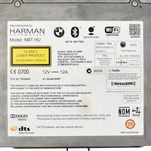 NBT-navigointiyksikkö OEM 9351670 BMW X5 F15:lle image 6
