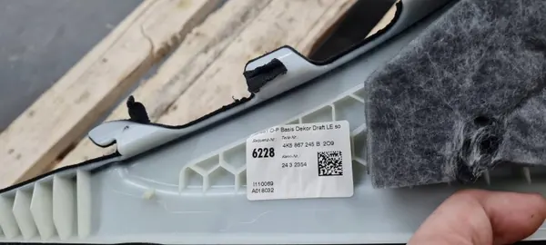 Cache de pilier C gauche arrière Audi A6 C8 OEM 4K5867245B image 9