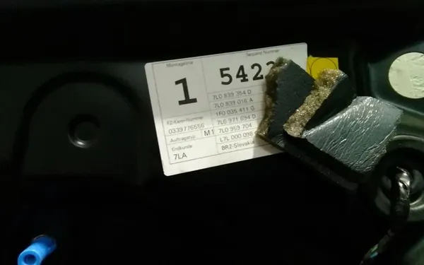 2004 Volkswagen Touareg I Elevador de vidro traseiro 7L0839354D image 5