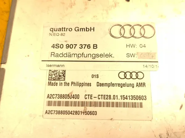 Module de Contrôle de Suspension Audi R8 4S 4S0907376B image 4