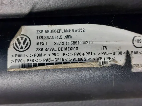 Rodillo de maletero OEM 1K9867871B para VW Golf VI Familiar image 4