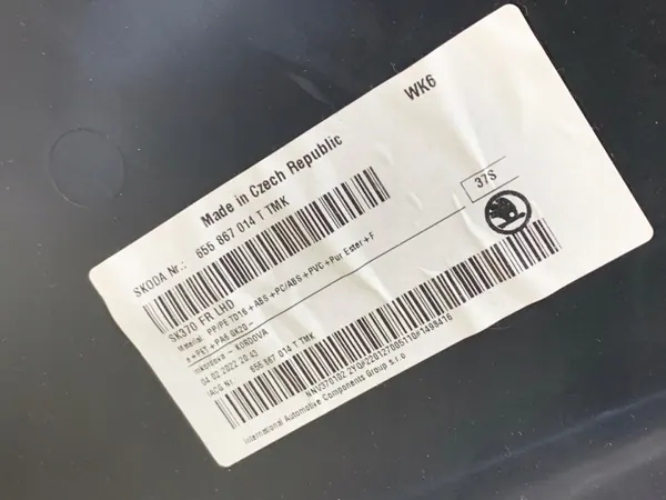 OEM LORK-2068-135342 Oikea Etuoven Verhoilu Skoda Scala image 4