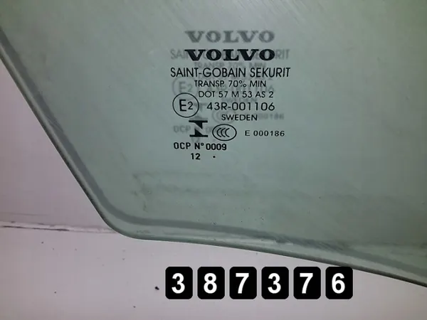 Volvo V70 deurruit OEM 43R001106 - Gebruikt image 3