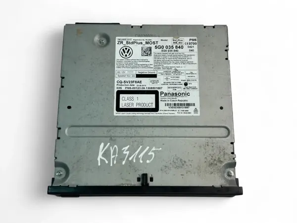 Changer CD VW OEM 5G0035840 pour Golf VII 2014 image 3