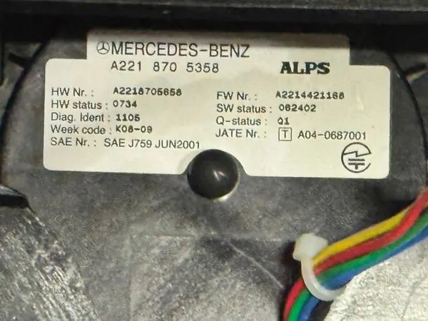 Middenconsole armsteun Mercedes-Benz W221 OEM A2218705358 image 9