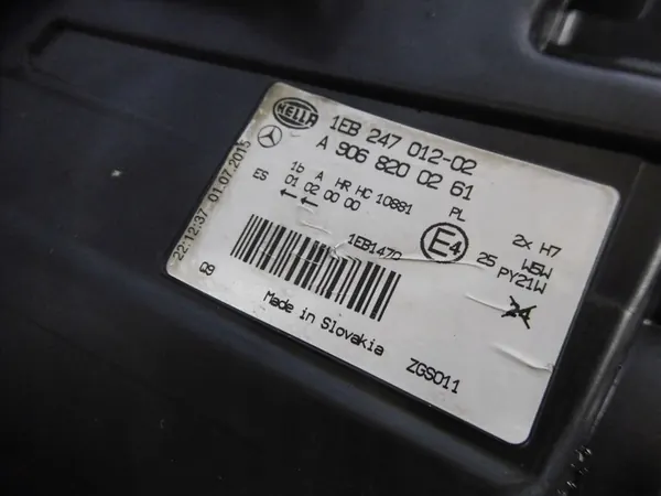 Rechter Koplamp Mercedes Sprinter W906 Europa image 2