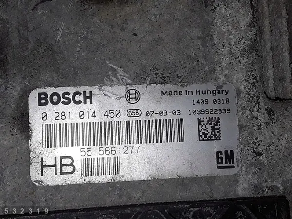 2007 Opel Signum ECU 1900DIESEL 0281014450 image 4