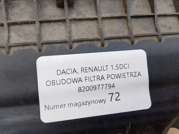 DACIA RENAULT 1.5 DCI Ilmansuodattimen Kotelo image 5