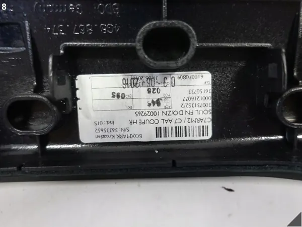 OEM 66707078 Audi Armsteun Rechter Achterdeur Leer image 9