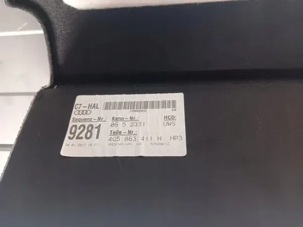 Audi A6 S6 C7 achterste kofferbakplank OEM 4G5863411H image 6