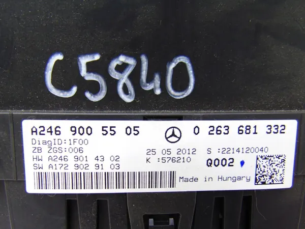 OEM A2469005505 Mercedes-Benz B-klass W246 Instrument image 5