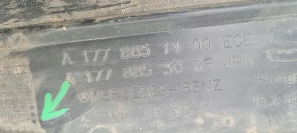 Protector de parachoques delantero OEM A1778851400 Mercedes-Benz image 7