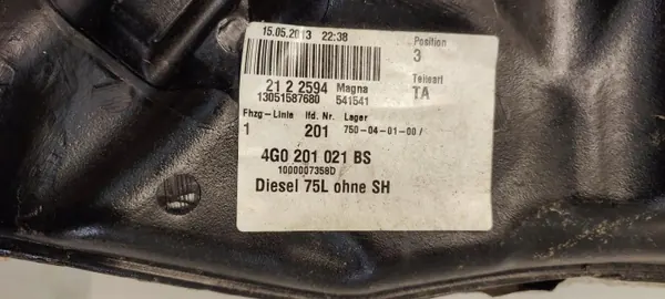 Audi A6 C7 Polttoainepumppu OEM 4G0201021BS 4G0919050 image 8