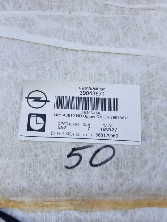 Techo Opel Astra V K 15r Kombi OEM 39043671 image 7