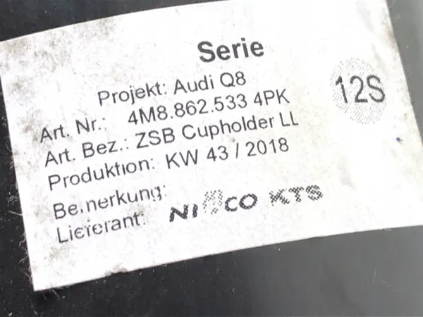 Juomaholderi OEM LORK-361-132151 Audi Q8 SUV:lle image 6