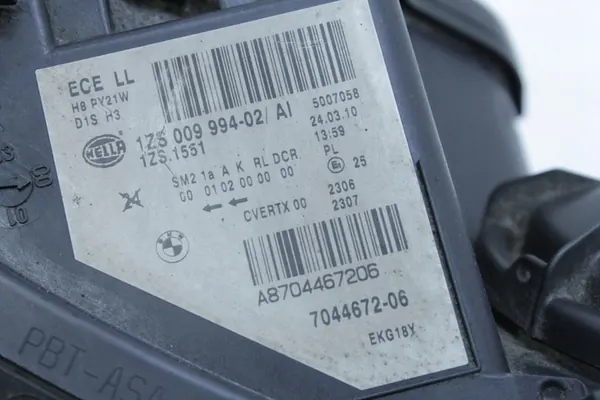 Farol dianteiro direito Bi-Xenon completo BMW E60 E61 M5 LCI OEM image 7