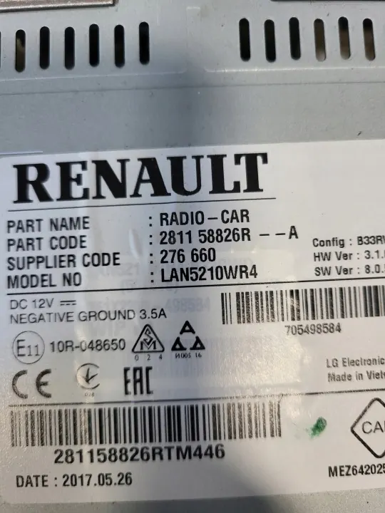 Radio Navigation Renault Clio V OEM 281158826R image 3