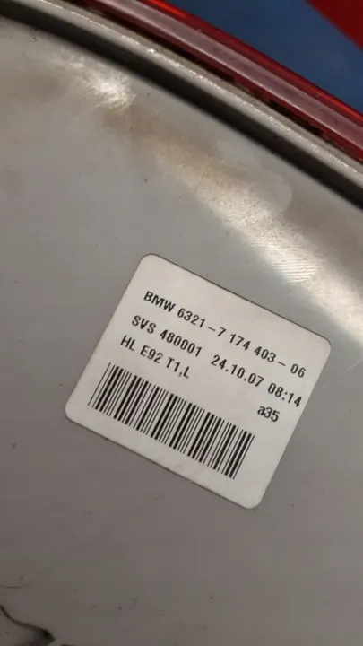 Luz trasera izquierda 7174403 BMW E92 06-12 image 5