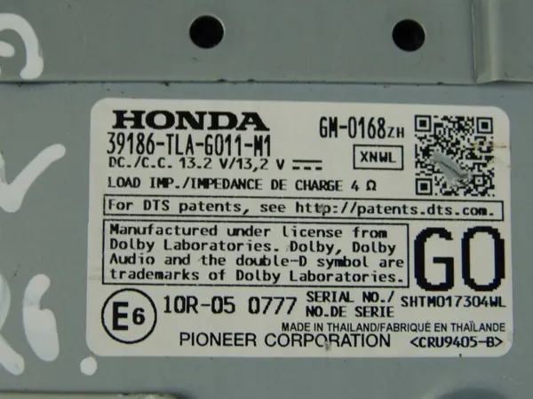 Honda CR-V V ljudförstärkarmodul OEM 39186-TLA-G011-M1 image 4
