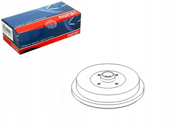 Topran 103 513 Brake Drum image 2