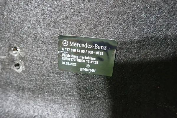 Prateleira de porta-malas Mercedes-Benz OE A1776905400 Usado image 7