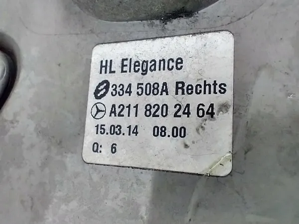 MERCEDES E-KLASSE W211 SEDAN RECHTS ACHTER LAMP A2118202464 image 10