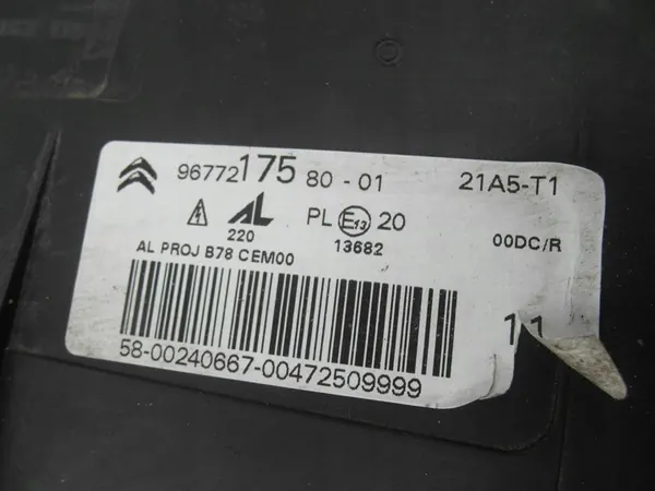 Faros Xenón Delantero Izquierdo Citroen C4 Grand Picasso II OEM image 7