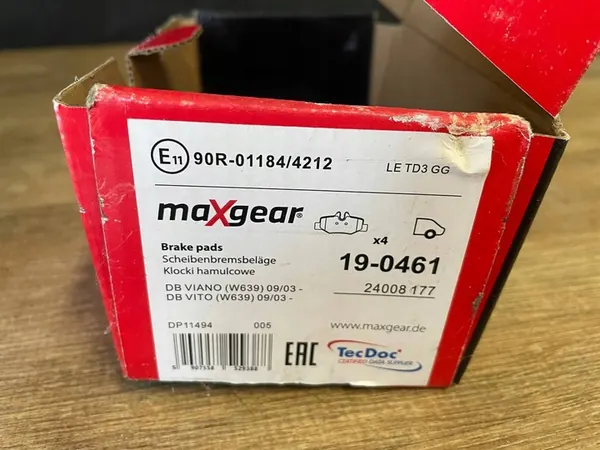 Maxgear Remblokken voor Vito/Viano 03- OEM 19-0461 image 3