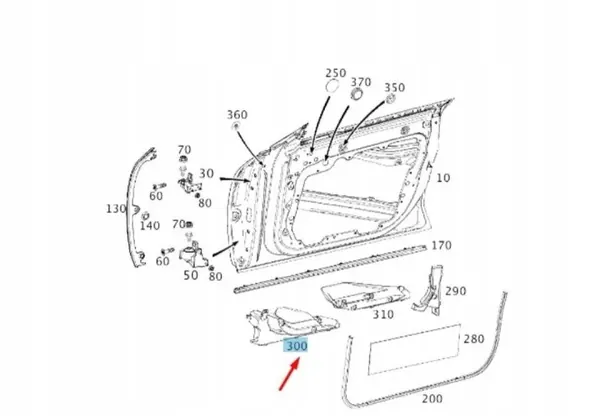 Refuerzo Puerta Derecho Delantero OEM A2577226400 image 7