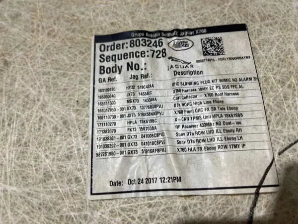 Dakbekleding Jaguar XE OEM 803246 - Gebruikte staat image 9