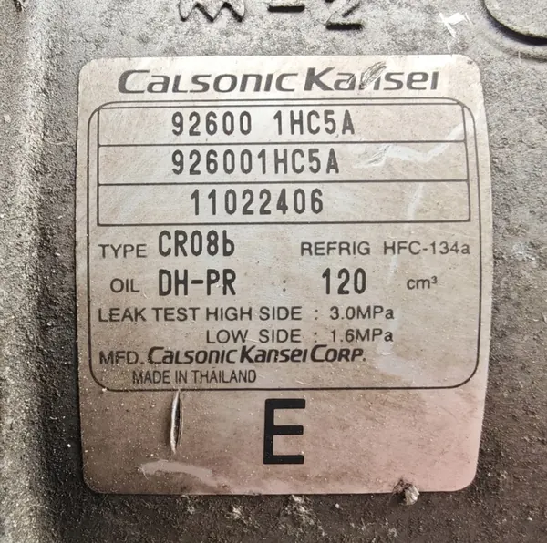 Compresor de Aire Acondicionado Nissan Micra K13 Note E12 image 5