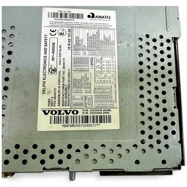 Rádio Volvo OEM 22222544 - Estado usado image 7