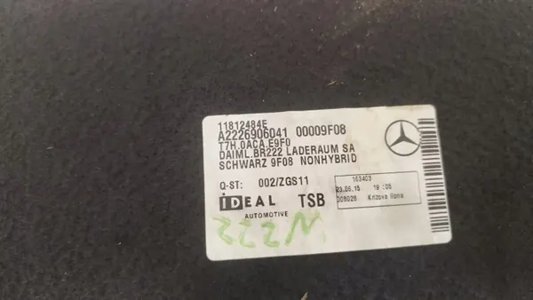Panel Lateral Maletero Mercedes S550 W222 OEM A2226906041 image 8