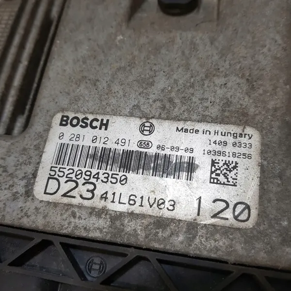 Moottoritietokone Fiat Ducato 3 OEM 0281012491 552094350 image 3