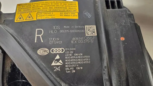 Audi A7 RS7 RS6 C8 Rechte Vorderleuchte Laser 4K8941086F image 10