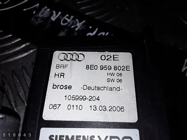 Regulador de ventana Audi A4 B7 OEM 8e0959802e image 3