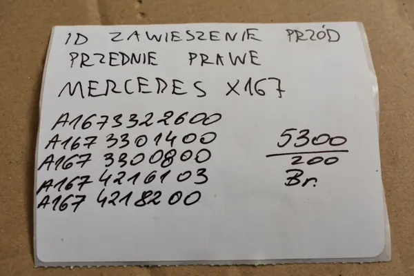 Vorderes rechtes Fahrwerk OEM A1673322600 Mercedes X167 image 9
