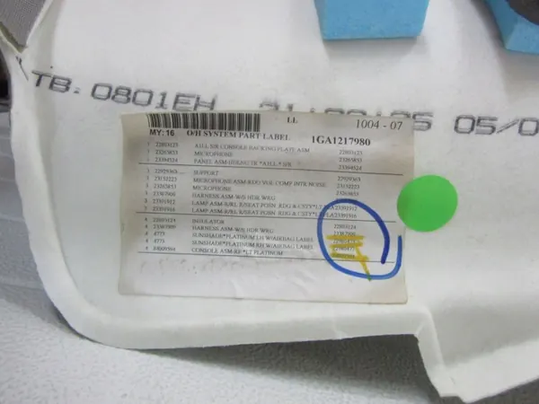 OEM 23394524 Katto Cadillac CTS III 2016 Käytetty image 4