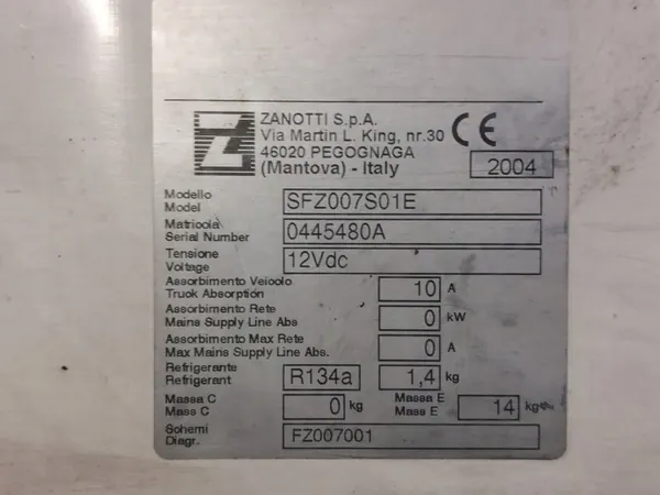 Unité de Réfrigération Opel Combo C ZANOTTI SFZ007S01E image 6