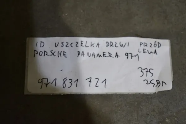 OEM 971831721 5555555 framdörrtätning vänster Porsche Panamera image 3