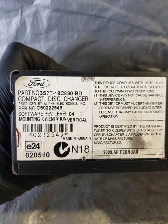 Ford Mondeo MK4 CD-Wechsler OEM 3S7T-18C830-BD image 6