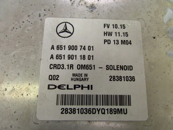 Motorcomputer Mercedes W204 2.2CDI OEM A6519007401 image 4