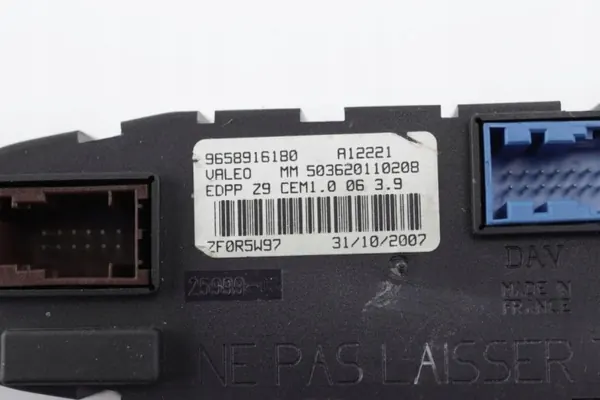 Módulo Puerta Delantera Derecha OEM 9658916180 Peugeot 607 image 4