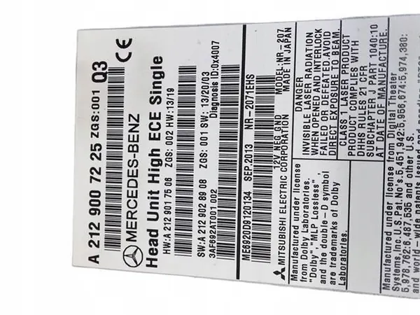 Mercedes-Benz OEM A2129007225 Radio-Navigointiyksikkö image 8