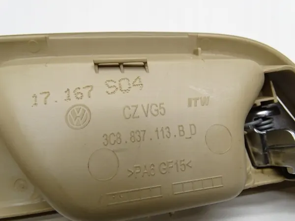 Poignée de porte arrière gauche OEM 3C8837113 VW Passat CC image 4