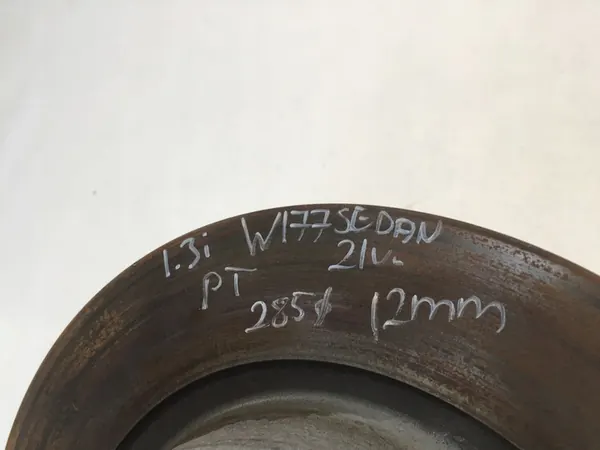 MERCEDES A W177 2021 REAR BRAKE DISCS 285mm image 7