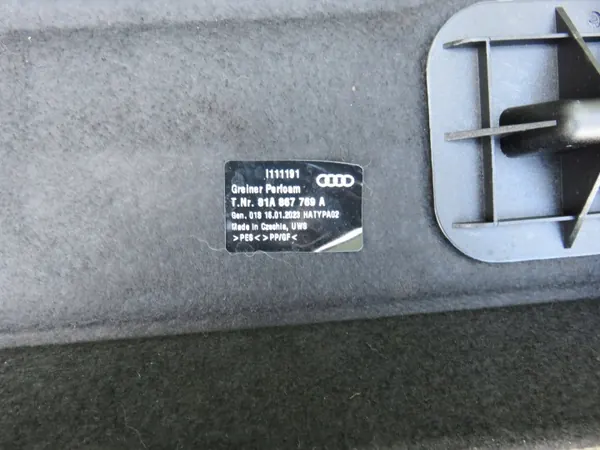 Étagère de coffre Audi Q2 81A 2016-2024 Pièce OEM image 5