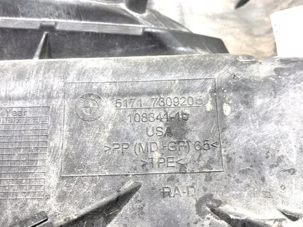 OEM 7309205 Schottwandabdeckung links rechts BMW F16 image 3